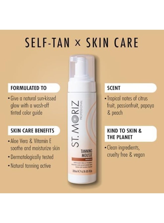 St. Moriz Professional X-Large Medium Tanning Mousse With Aloe Vera & Vitamin E 300 ML - Image 2